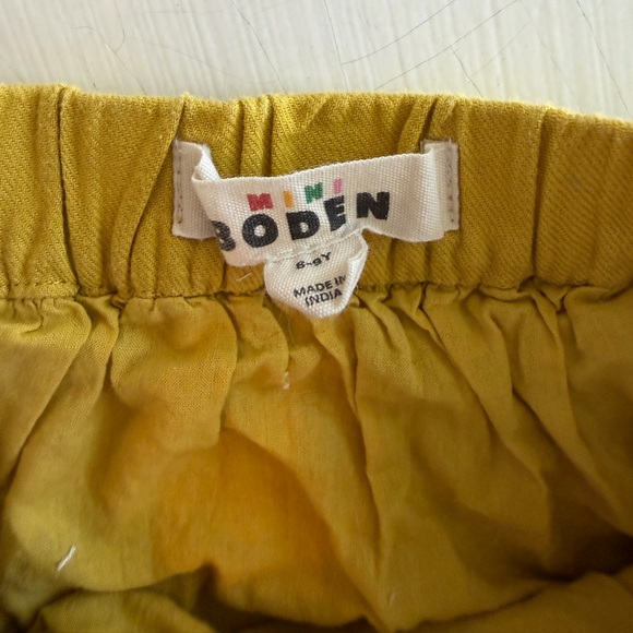 Mini Boden Girl’s Bundle 8-9Y Pink Ruffle Skort & Yellow Embroidered Skirt - Picture 8 of 11